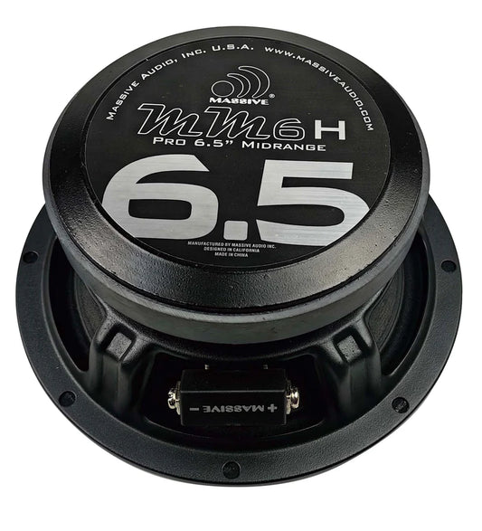 Massive Audio -MM6H - 6.5" 140 Watt 4 Ohm Mid-Range / Mid-Bass Speaker image 0