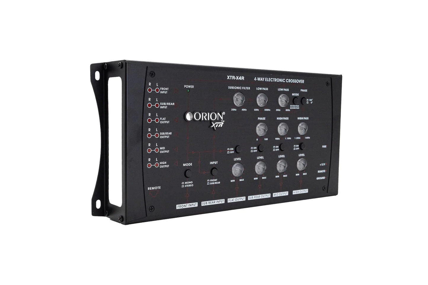Orion - XTR-X4R 4-Way Electronic Crossover Network with Remote Bass Boos image 1