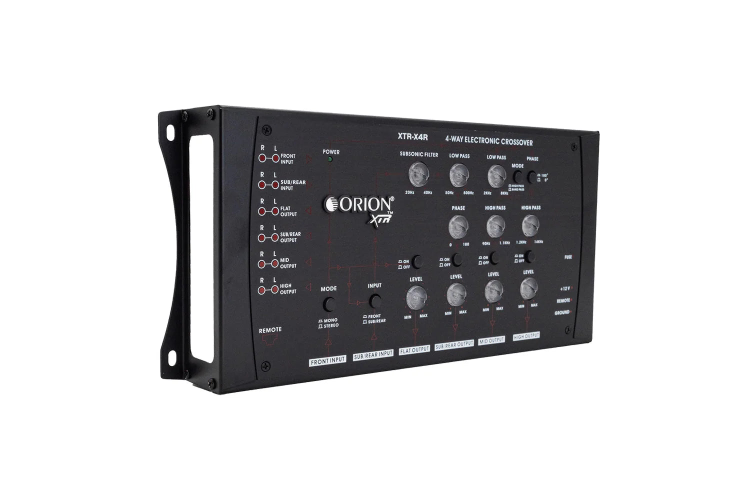Orion - XTR-X4R 4-Way Electronic Crossover Network with Remote Bass Boos image 1