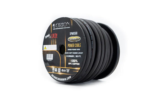 Orion - XPW050B -TRPRO 0-GAUGE 100% OFC 50FT WIRE ROLL - Black image 0