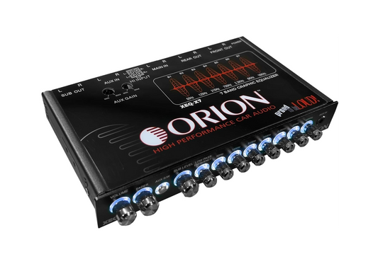 Orion - XEQ-X7  - 7-Band Graphic Equalizer with Front 3.5mm AUX Inpu image 0