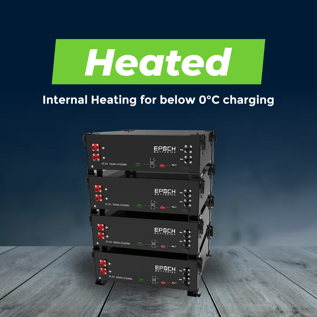 Epoch Batteries - 48V 100Ah  -5.12kWh - Self-Heating Server Rack Lithium Battery image 3
