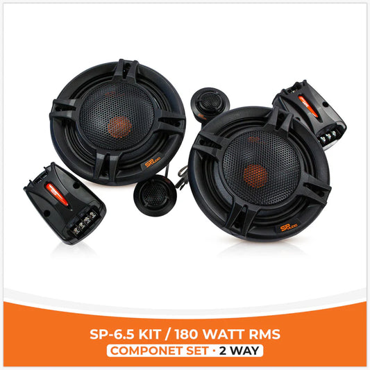 SP Audio - SP 6.5KIT 2 WAY 2 WOOFER +2 TW + 2 CROSS 180W RMS image 0