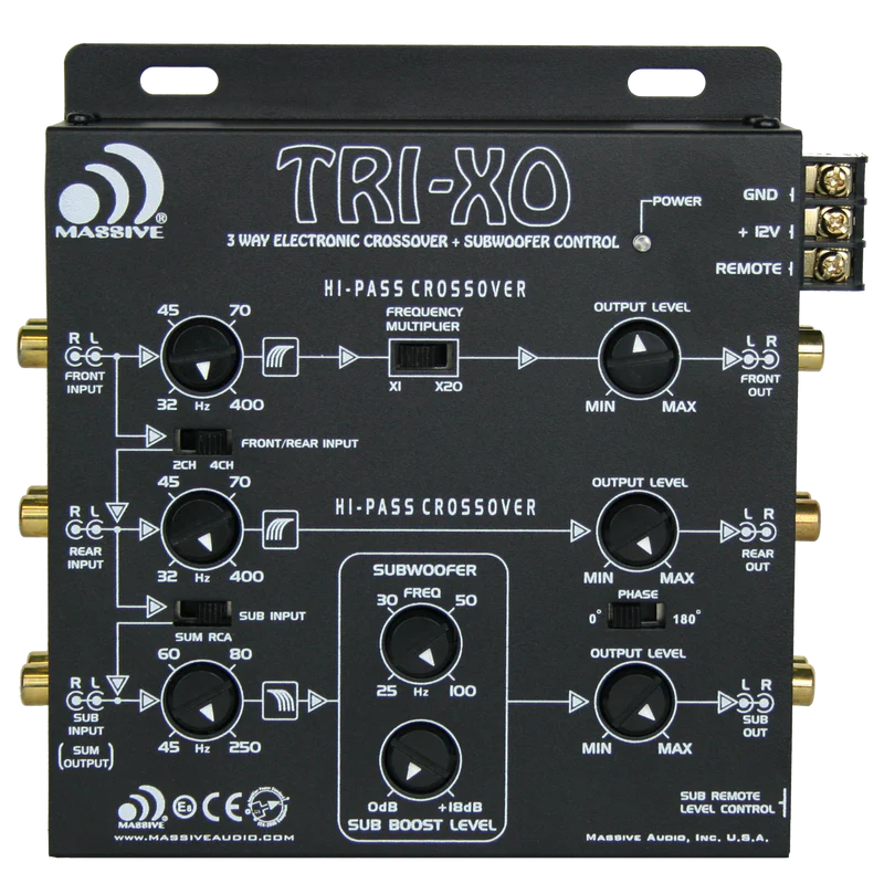 Massive Audio -TRIXON - 3 Way Electronic Crossover 18dB image 0