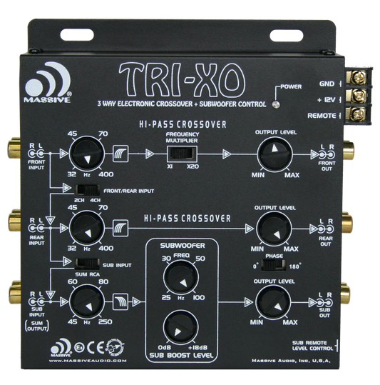 Massive Audio -TRIXON - 3 Way Electronic Crossover 18dB image 0