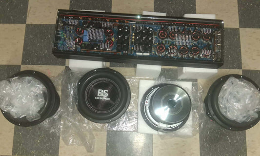 BLACK SHEEP AUDIO / Daville Package Deal  22,000w amplifier with Four  12's