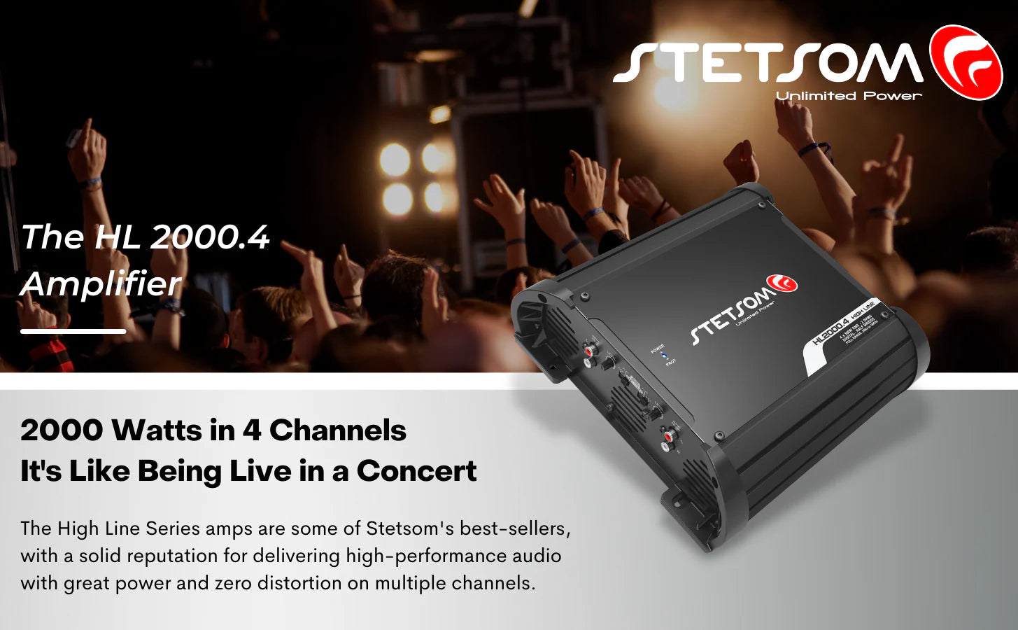 Stetsom  - HL 2000.4  - Digital Amplifier 4 Channels Full Range Class D 2k RMS image 6