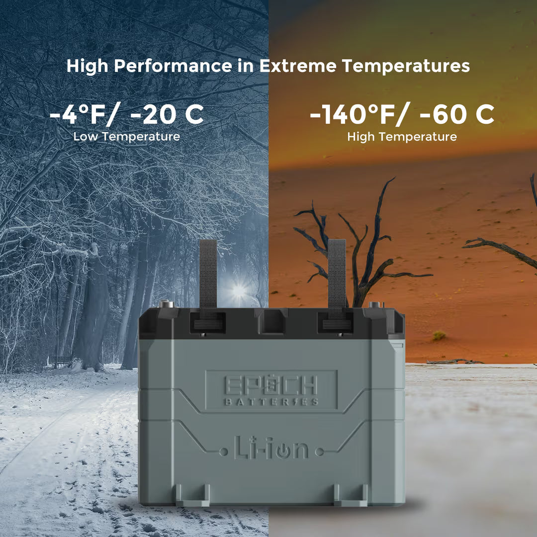 Epoch Batteries - B1250B -12V 50Ah LiFePO4 Lithium Battery - Bluetooth, Heating, image 3