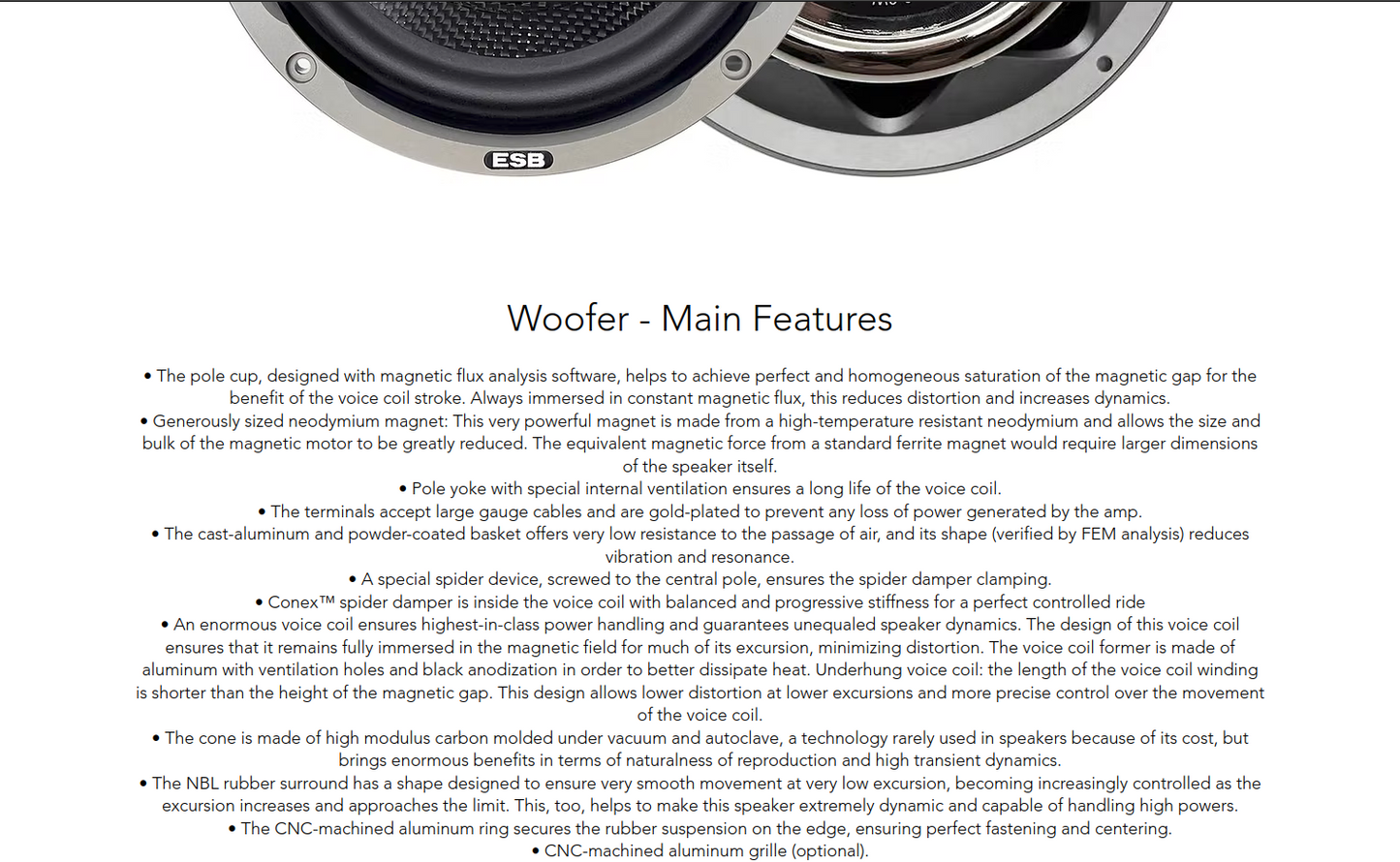 ESB Audio - 9000 Series - 9.6W 6.5"/165 mm High-End Mid-Woofer image 4