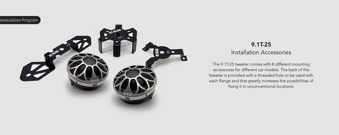 ESB Audio - 9000 Series - 9.1T-25 1"/25 mm High-End Dome Tweeter image 1
