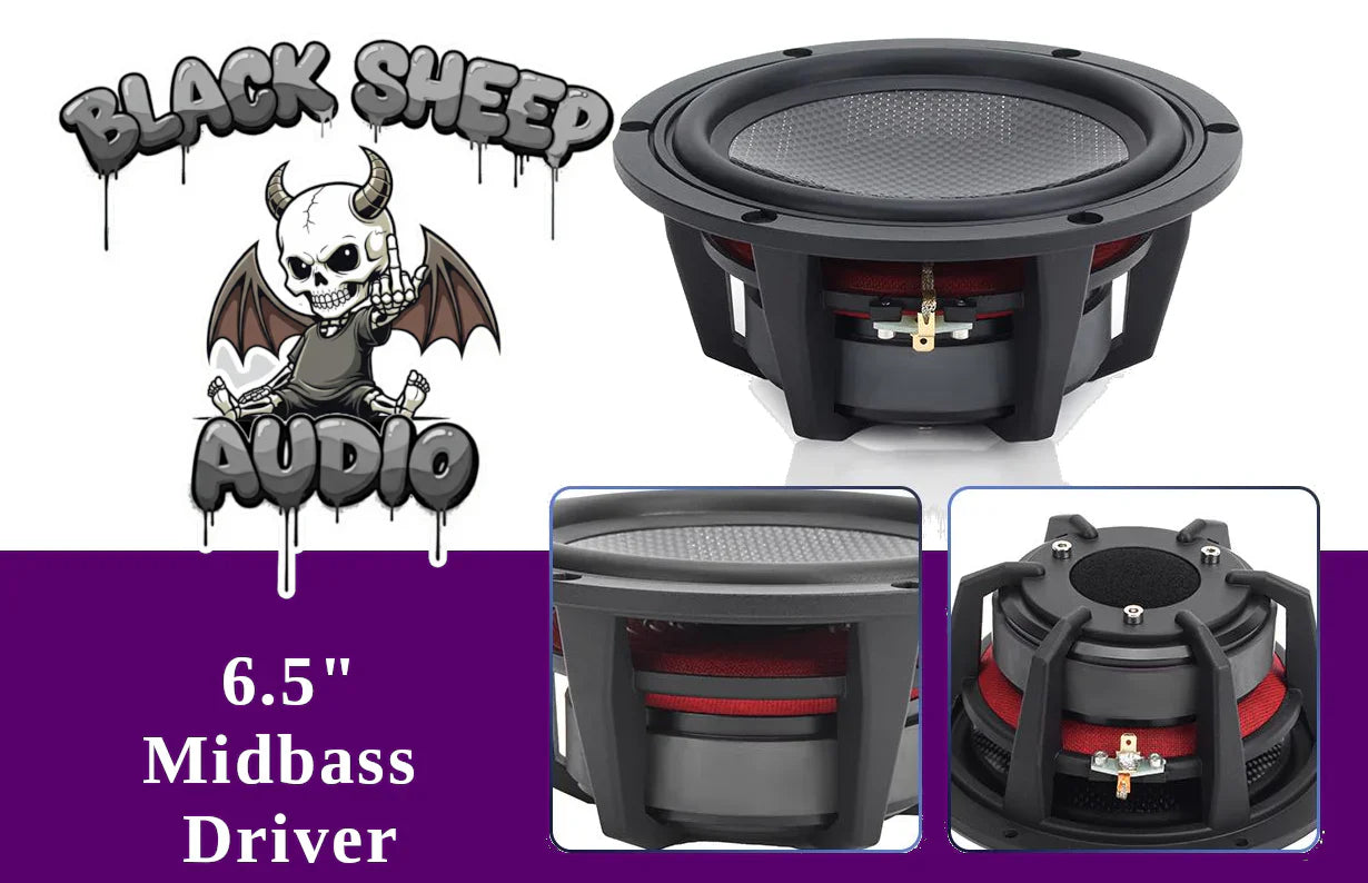 Black Sheep Audio | 6.5" | 2 way SQ Component Set  | 200w Rms
