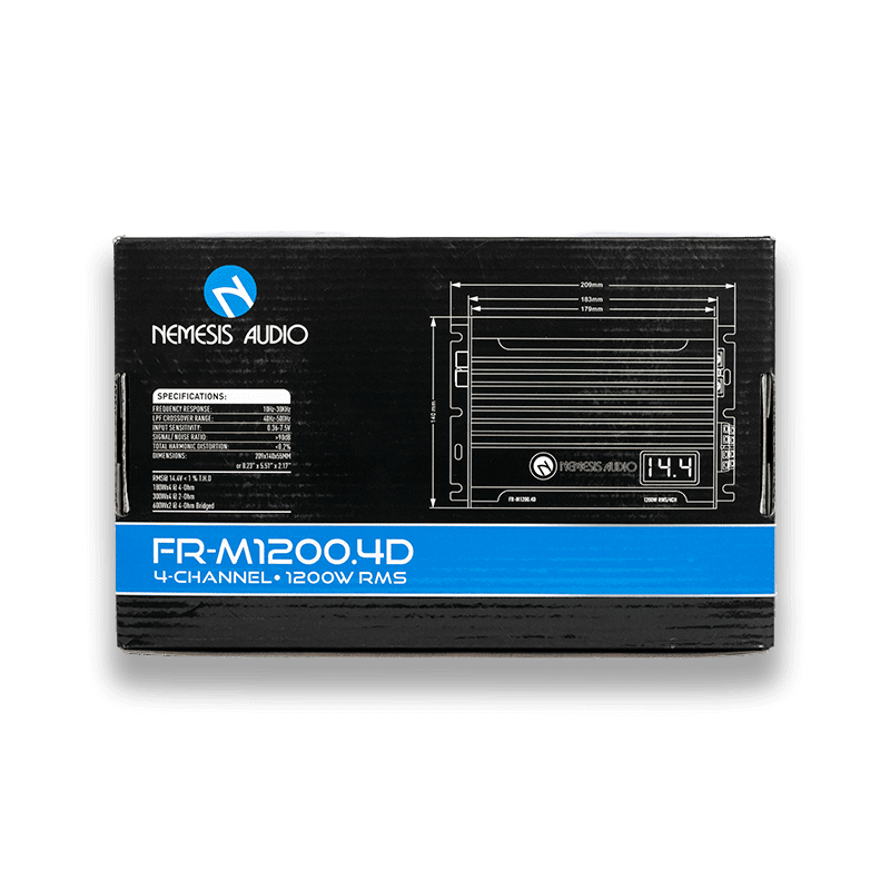 Nemesis Audio - FR-M1200.4D 4-Channel Amplifier