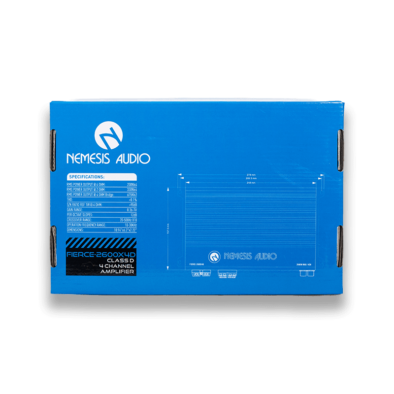 Nemesis Audio - FIERCE-2600X4D 4-Channel Amplifier