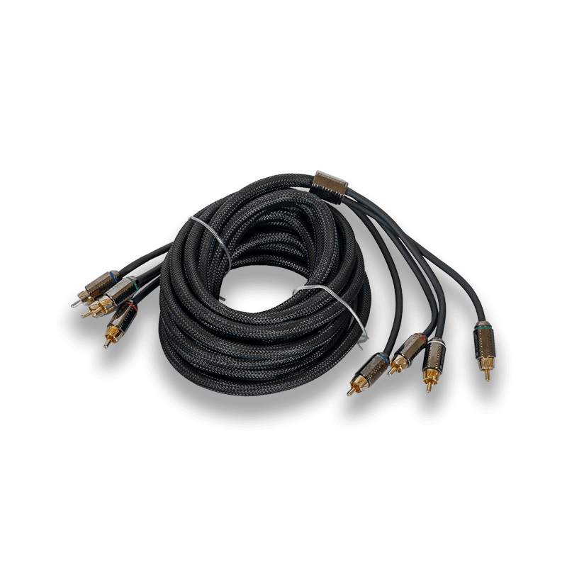 Nemesis Audio | NM-RCA417 | 17ft | 4CH | Triple Shielded RCA Cable