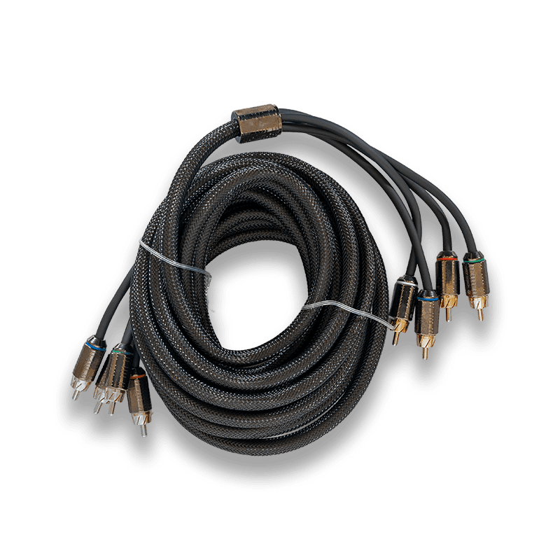 Nemesis Audio | NM-RCA417 | 17ft 4CH Triple Shielded RCA Cable