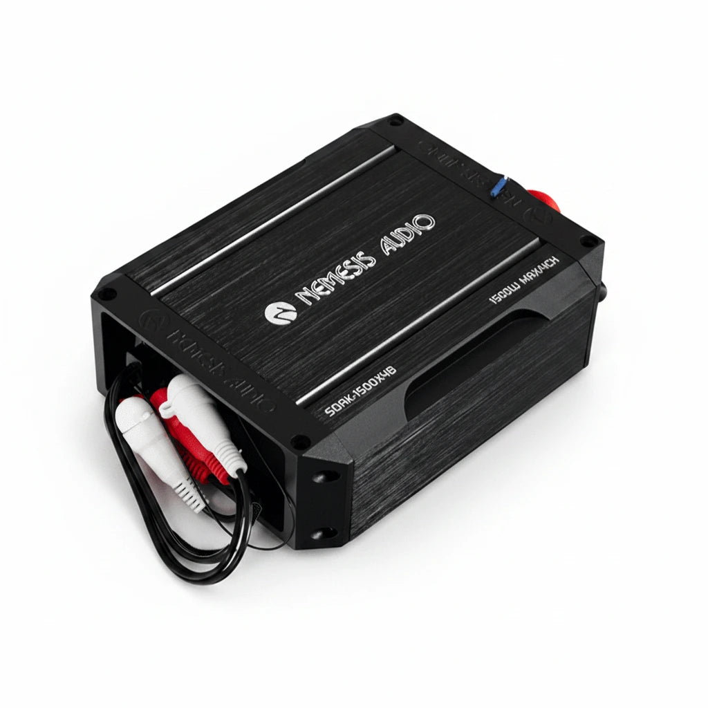 Nemesis Audio | SOAK-1500X4B | 4-CH | Waterproof Marine Amplifier w/ Bluetooth