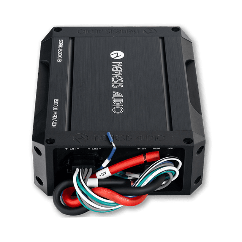 Nemesis Audio | SOAK-1500X4B | 4-CH | Waterproof Marine Amplifier w/ Bluetooth