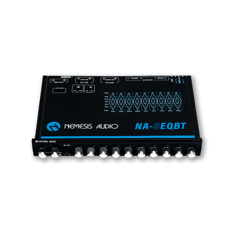 Nemesis Audio | NA-9EQBT | 9-Band Bluetooth Equalizer w/ 6V Output