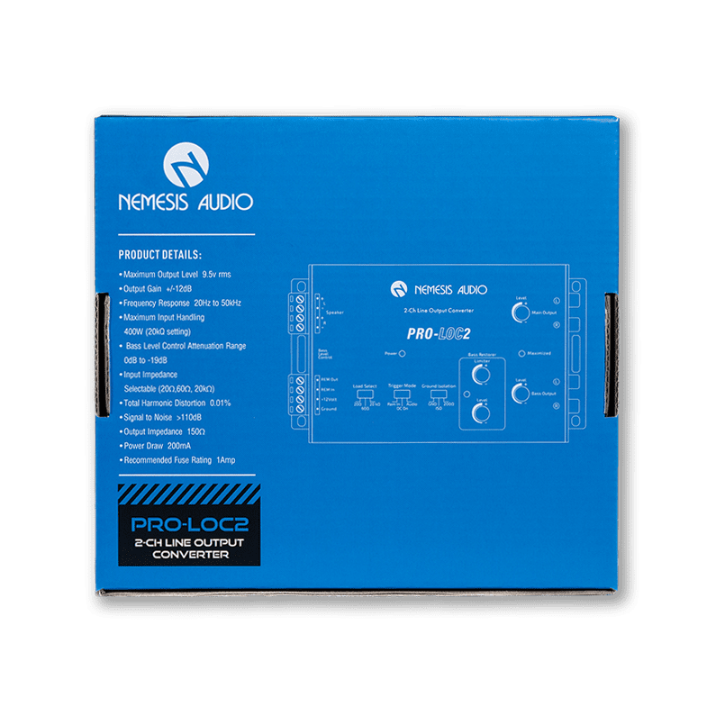 Nemesis Audio | PRO-LOC2 | 2-Channel Line Output Converter
