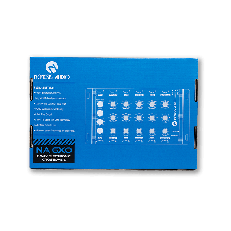 Nemesis Audio | NA-6XO | 6-Way Electronic Crossover w/ 8V Output