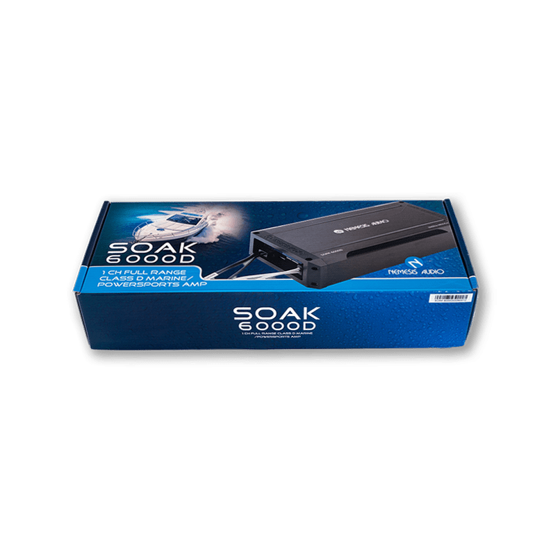 Nemesis Audio | SOAK-6000D | 3040W RMS | Waterproof Marine Monoblock
