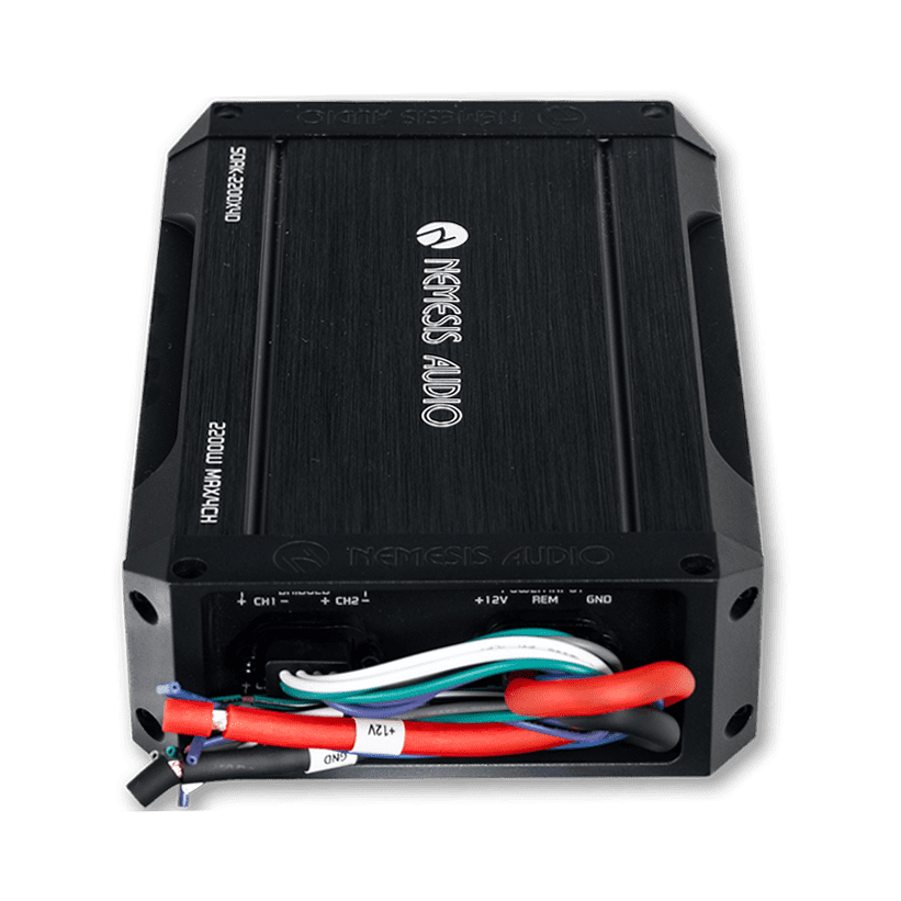 Nemesis Audio | SOAK-2200X4D | 2200W Max | Waterproof 4-CH Marine Amp