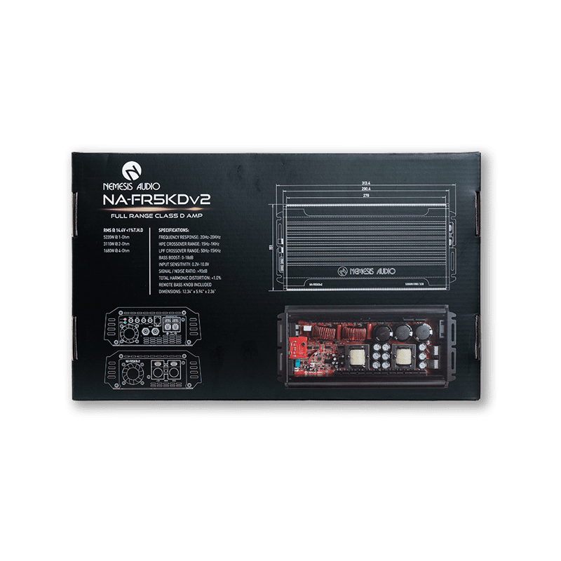 Nemesis Audio | NA-FR5KDv2 | 5220W RMS | Full Range | Class D Amplifier