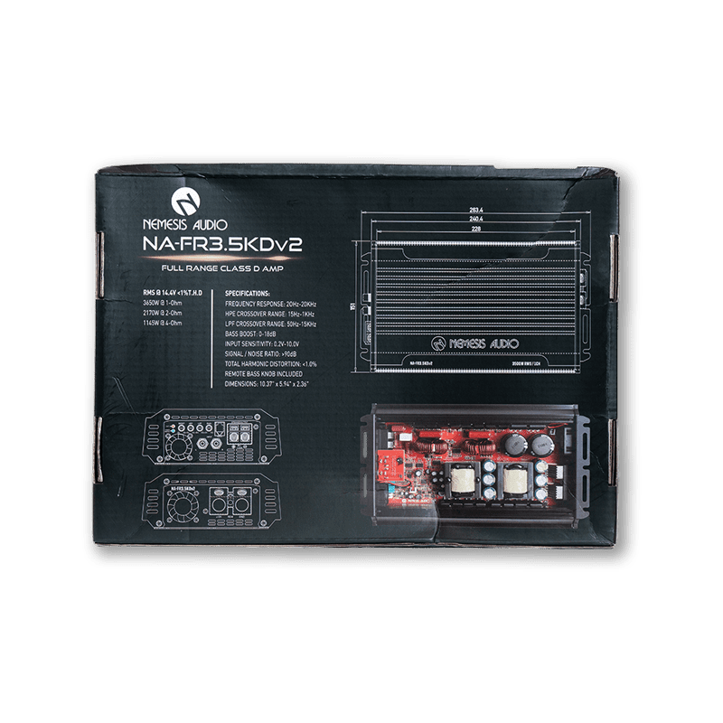 Nemesis Audio | NA-FR3.5KDv2 | 3650W RMS | Full Range Class D Amplifier