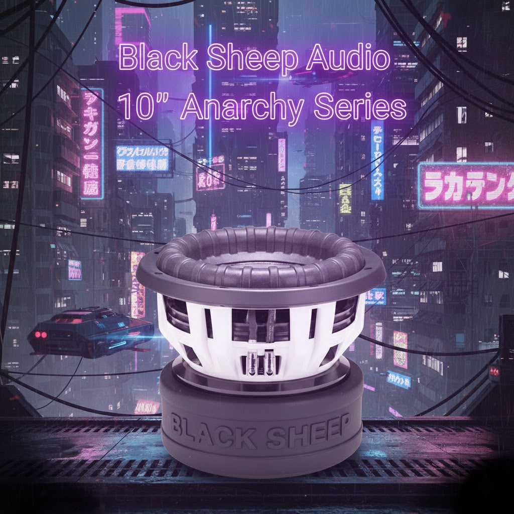 Black Sheep Audio | 10" | Anarchy Series | 2000W RMS | Dual 1/ 2 /4 Ohm Coil