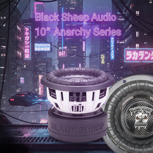 Black Sheep Audio | 10" | Anarchy Series | 2000W RMS | Dual 1/ 2 /4 Ohm Coil