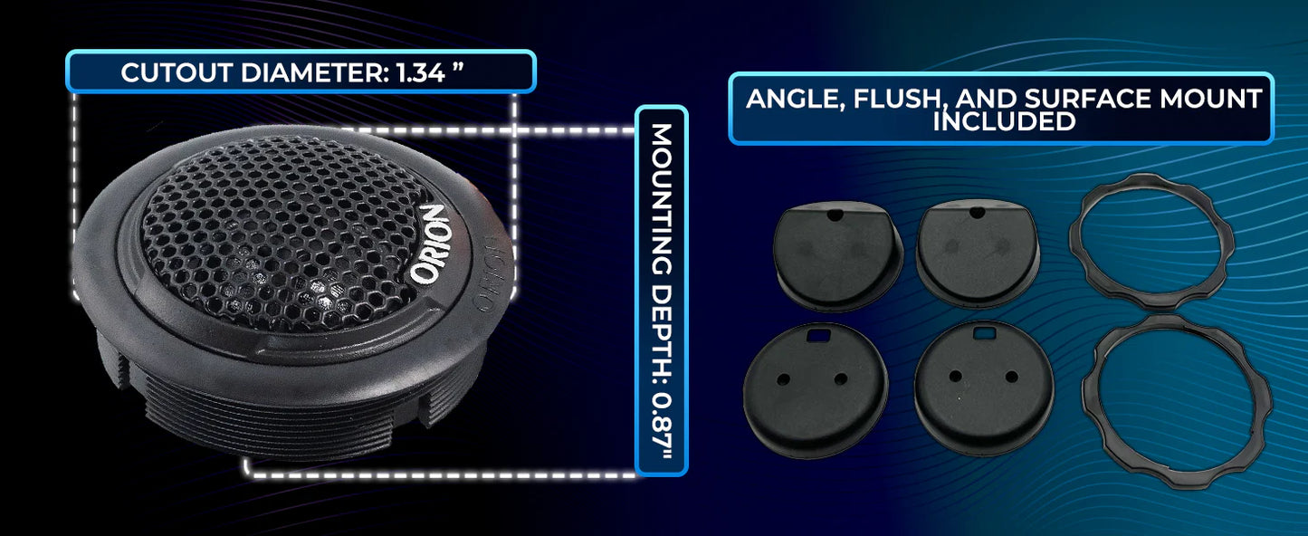 Orion - CB1TW  - 1" Silk Dome Tweeter 40 Watts RMS | 160 Watts MAX