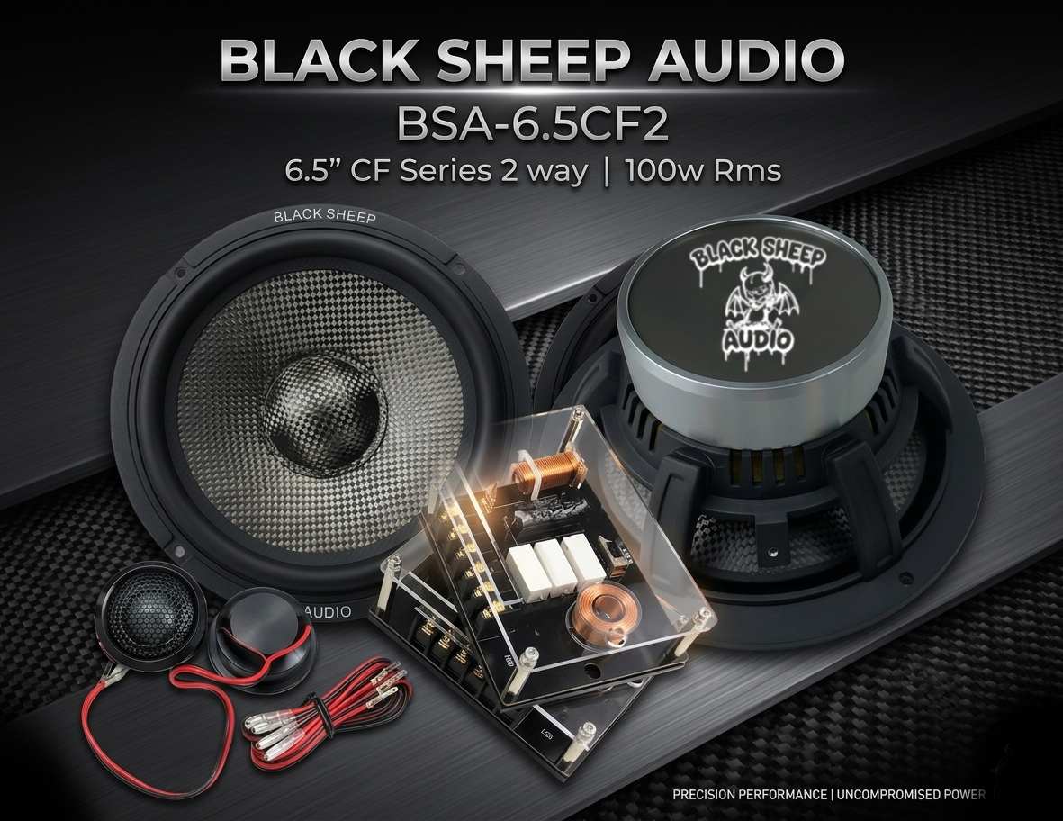 Black Sheep Audio | BSA-6.5CF2 | 6.5" CF Series 2 way | 100w Rms