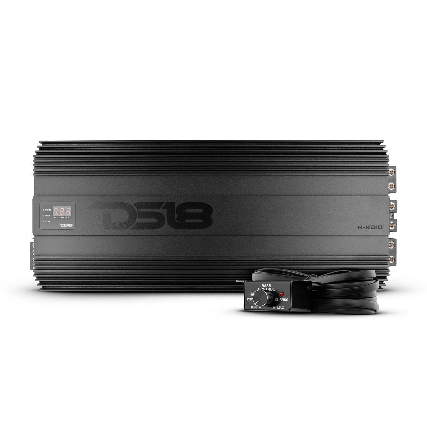 HOOLIGAN KO Red 1-Channel Amplifier with Voltmeter 10000 Watts Rms @ 1-Ohm Made In Korea