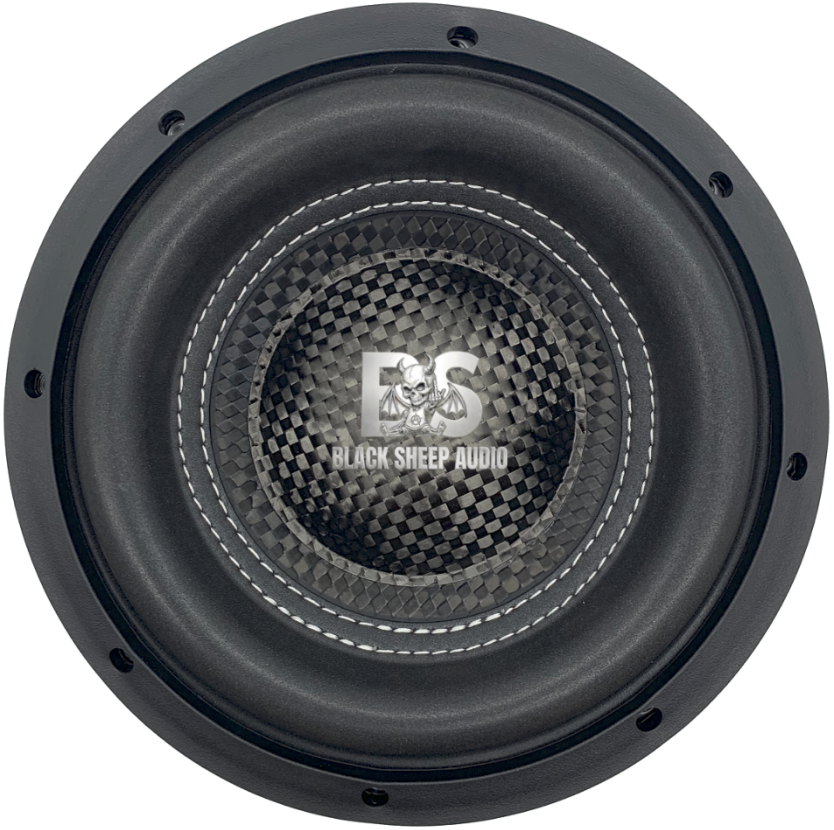 Black Sheep Audio | 10" Carbon Series Subwoofer | 1200w Rms | Dual 4/2/1 Ohm | 4 Inch Coil