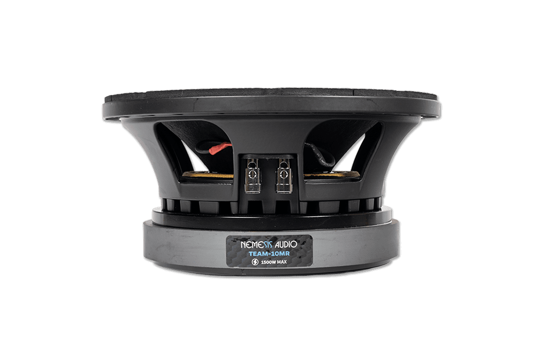 Nemesis Audio - TEAM-10MR - 10″ midrange speaker designed for competition-grade, loud mids with clarity.