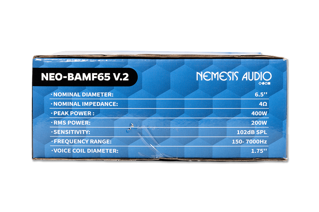 Nemesis Audio - NEO-BAMF65 V.2  - 6.5″ Neodymium midrange,  400W peak, 200W RMS, 4-Ohm