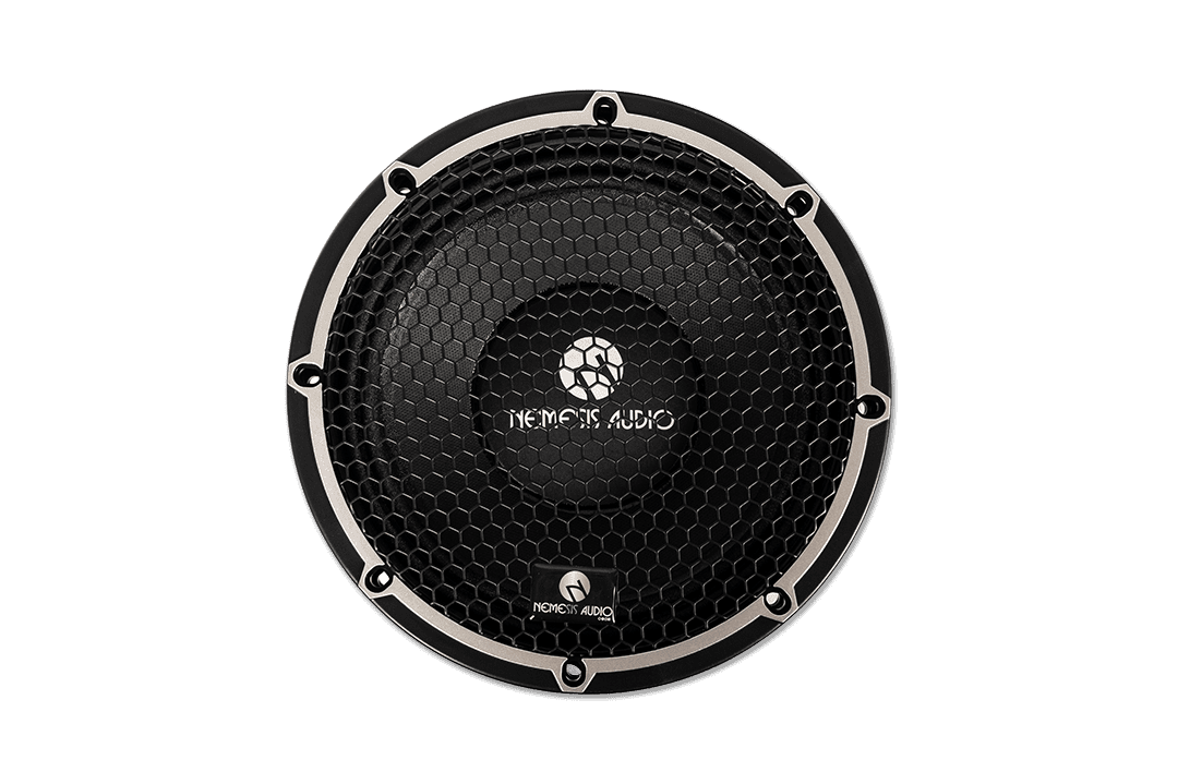 Nemesis Audio - FIERCE-8MR 8″ midrange speaker with 500W RMS / 1000W peak. Designed for aggressive, high-output builds.
