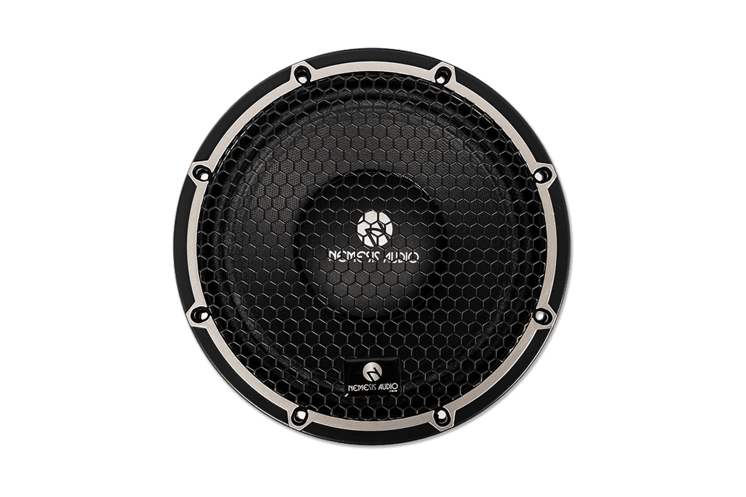 Nemesis Audio - NA-8MB 8″ midbass driver with 350W RMS handling. Strong low-mid punch with extended frequency response.