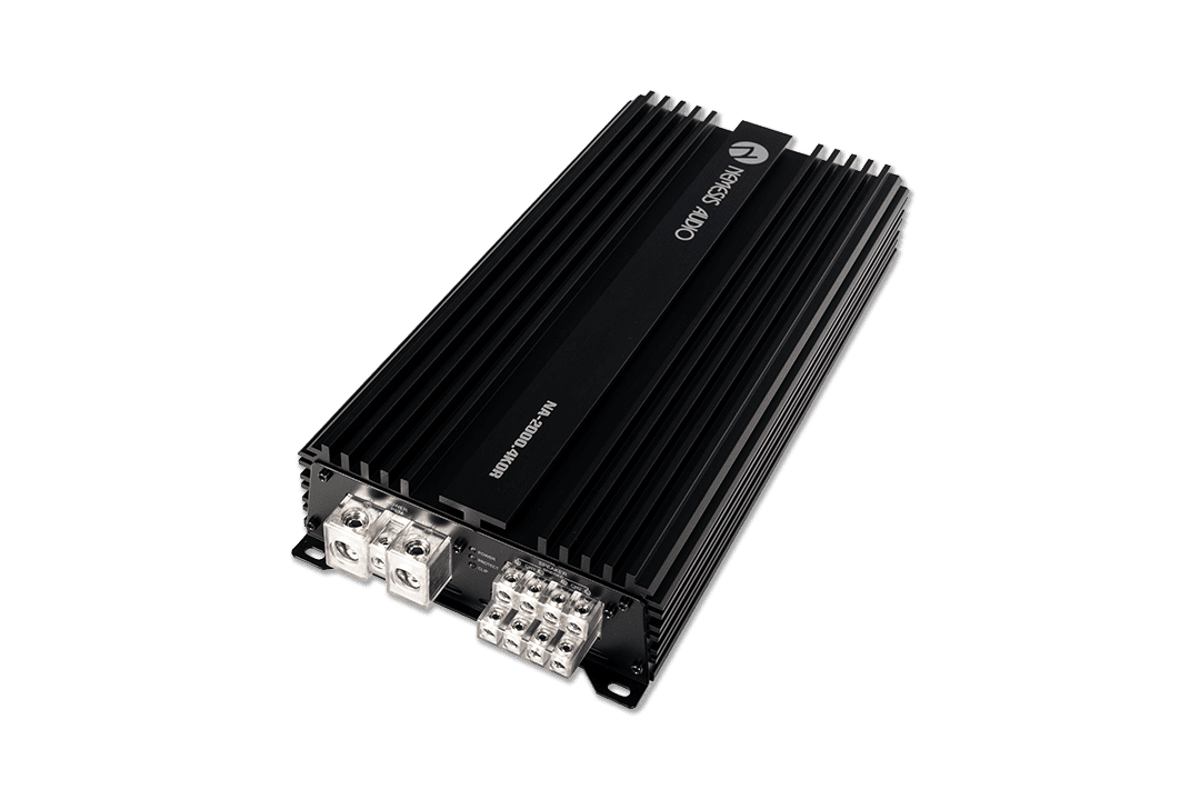 Nemesis Audio -  NA-2000.4KOR Korean made 4-channel amplifier. 500W x4 @2-Ohm / 1000W x2 bridged. compact, efficient, with protection.