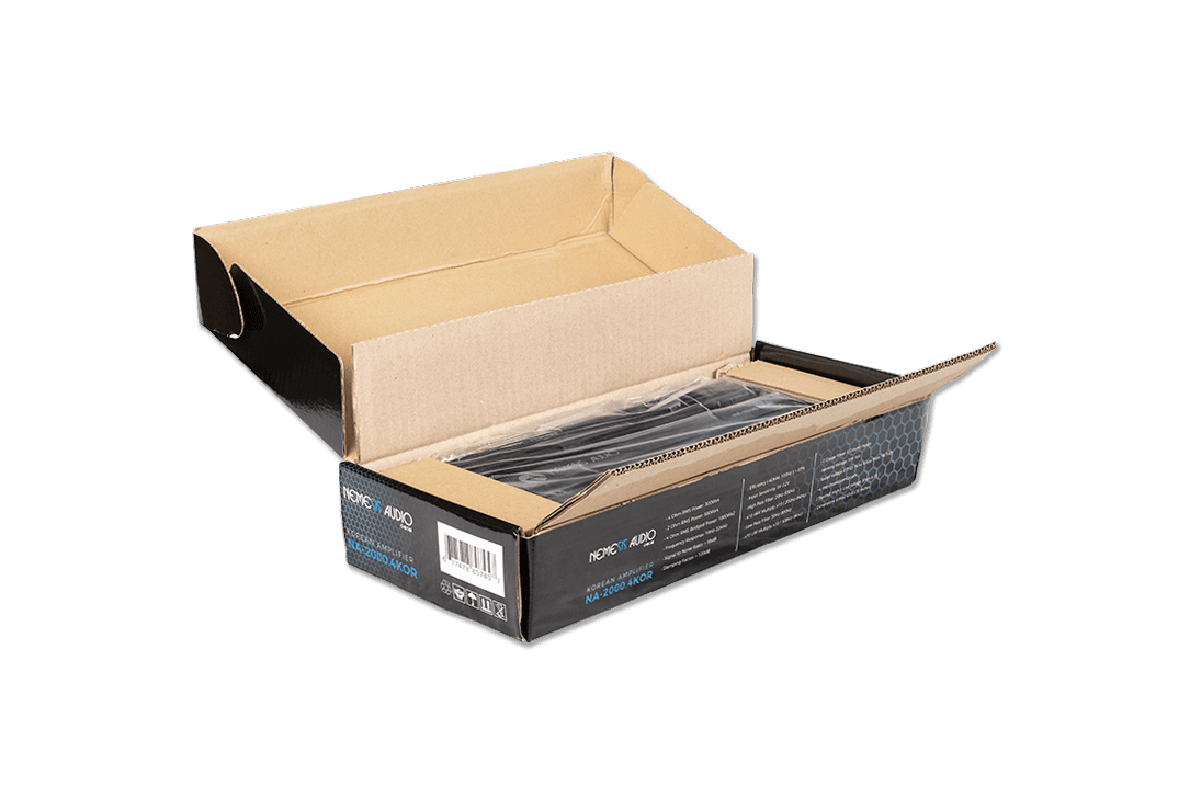 Nemesis Audio -  NA-2000.4KOR Korean made 4-channel amplifier. 500W x4 @2-Ohm / 1000W x2 bridged. compact, efficient, with protection.