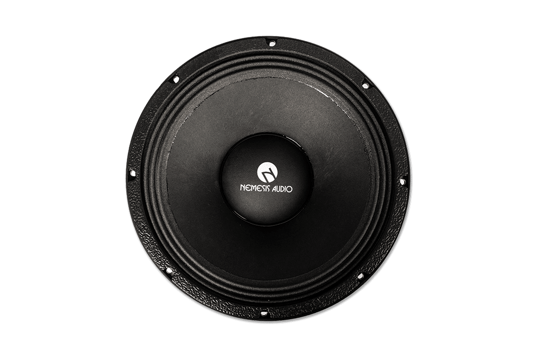 Nemesis Audio -  TEAM-12MR - 12″ midrange speaker, 800W, 4-Ohm, 99dB sensitivity, 3.5″ voice coil, competition-ready. Built for extreme loudness and reliability.