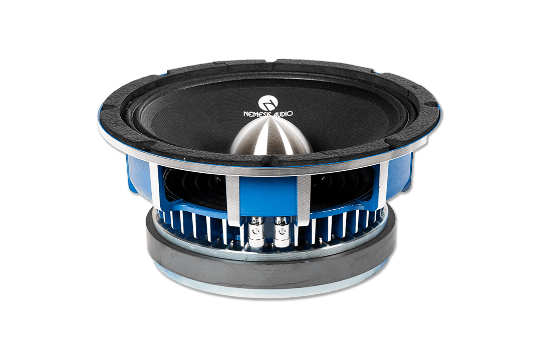 Nemesis Audio - COL-10MR 10″ midrange speaker rated 500W RMS / 1000W peak. High-sensitivity design with a 3″ coil for loud, clear mids.