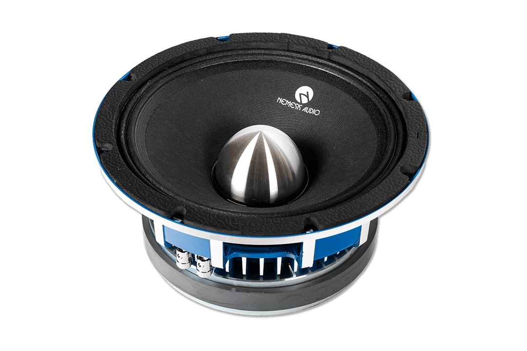 Nemesis Audio - COL-10MR 10″ midrange speaker rated 500W RMS / 1000W peak. High-sensitivity design with a 3″ coil for loud, clear mids.