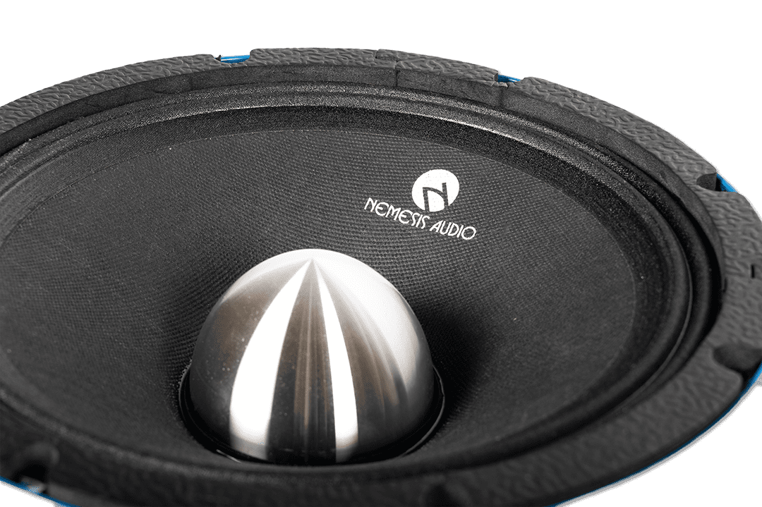 Nemesis Audio - COL-10MR 10″ midrange speaker rated 500W RMS / 1000W peak. High-sensitivity design with a 3″ coil for loud, clear mids.