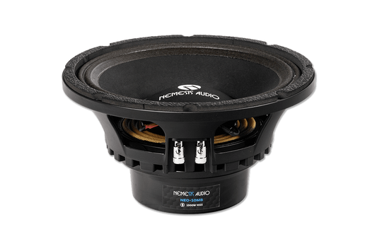 Nemesis Audio -  NEO-10MB - 10″ midbass speaker, 750W RMS. neodymium motor. Lightweight, high-efficiency design with extended range.