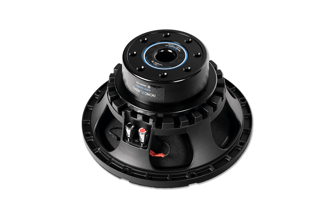 Nemesis Audio -  NEO-10MB - 10″ midbass speaker, 750W RMS. neodymium motor. Lightweight, high-efficiency design with extended range.