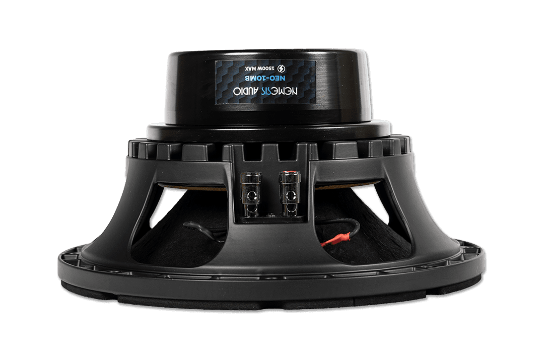 Nemesis Audio -  NEO-10MB - 10″ midbass speaker, 750W RMS. neodymium motor. Lightweight, high-efficiency design with extended range.