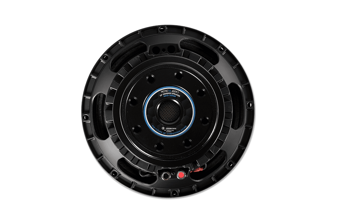 Nemesis Audio -  NEO-10MB - 10″ midbass speaker, 750W RMS. neodymium motor. Lightweight, high-efficiency design with extended range.