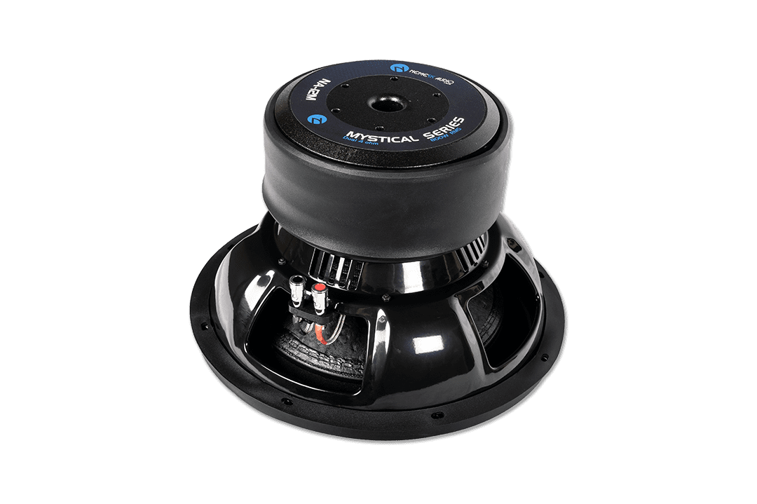 Nemesis Audio - NA-12M D4 12″ dual 4-Ohm car audio Mystical Series subwoofer. High power handling and clean projection for competition builds.