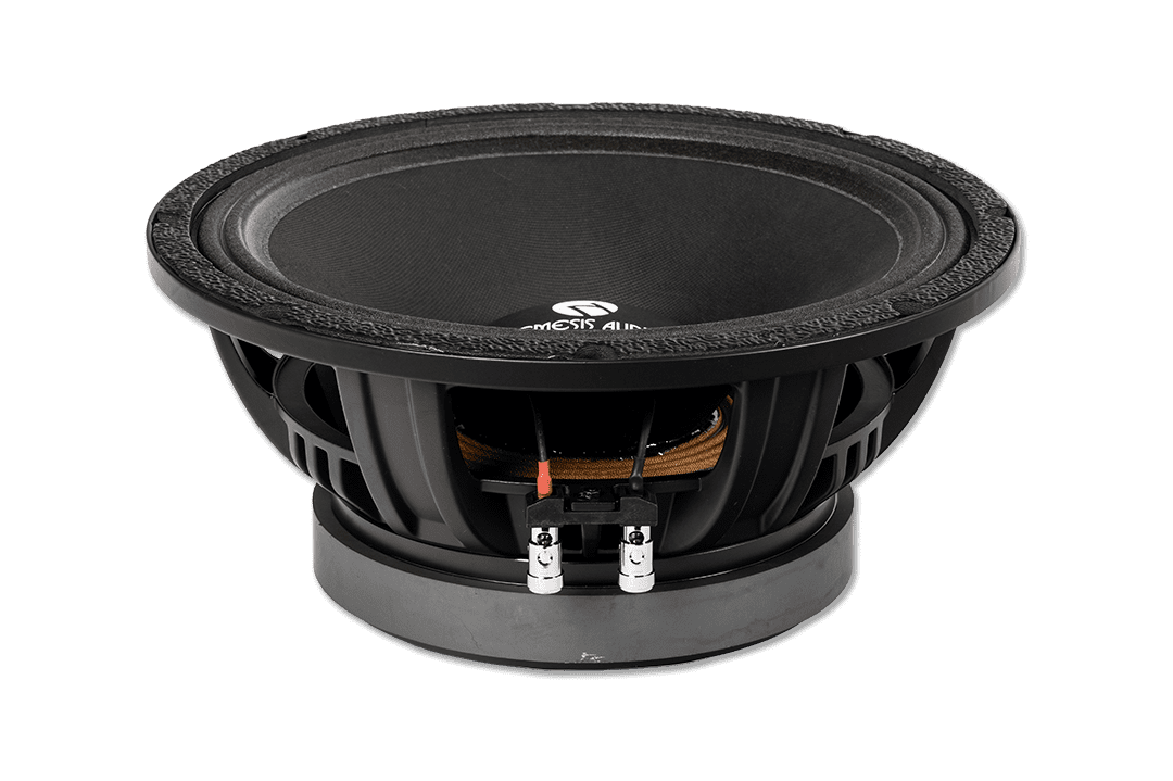 Nemesis Audio - NA-12MB 12″ midbass speaker, 800W RMS / 1600W peak, 3.5″ coil. Delivers thunderous low-mid performance.